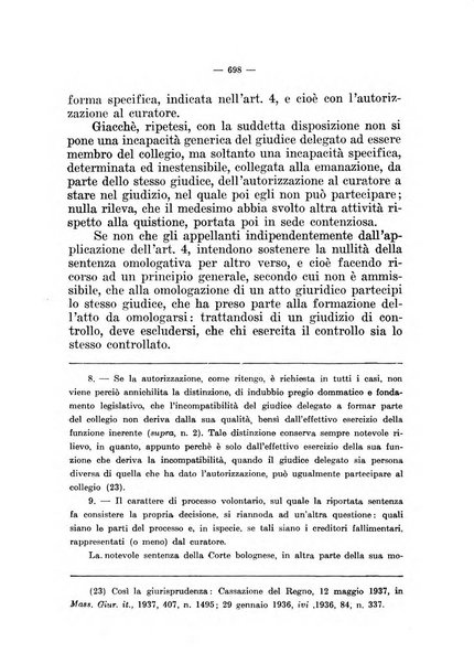 Il diritto fallimentare e delle società commerciali rivista di dottrina e giurisprudenza