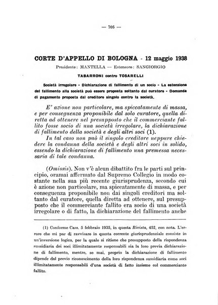 Il diritto fallimentare e delle società commerciali rivista di dottrina e giurisprudenza