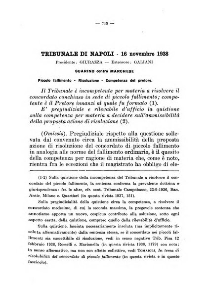 Il diritto fallimentare e delle società commerciali rivista di dottrina e giurisprudenza