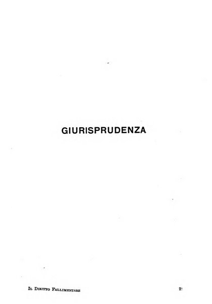 Il diritto fallimentare e delle società commerciali rivista di dottrina e giurisprudenza