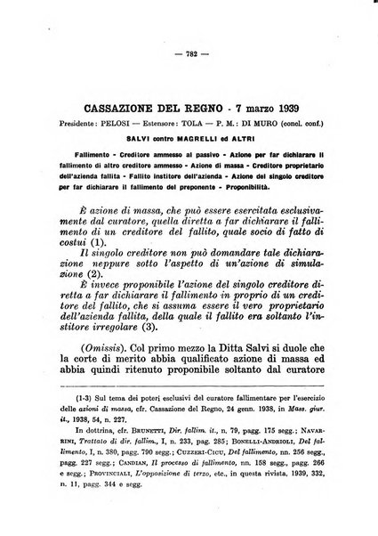 Il diritto fallimentare e delle società commerciali rivista di dottrina e giurisprudenza