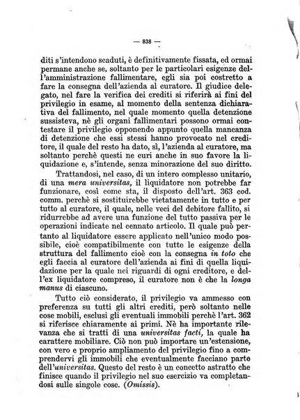 Il diritto fallimentare e delle società commerciali rivista di dottrina e giurisprudenza