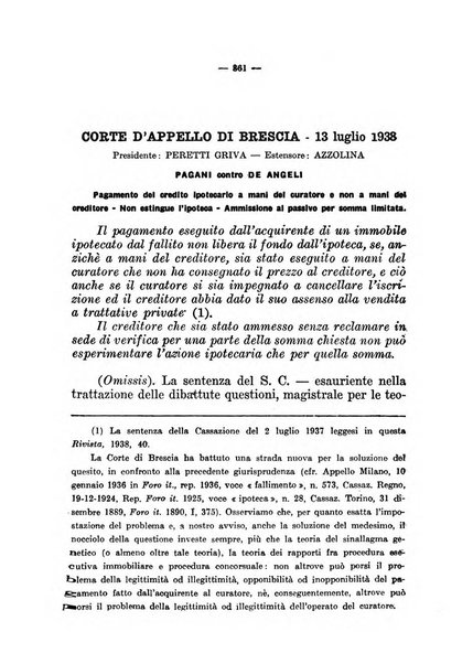 Il diritto fallimentare e delle società commerciali rivista di dottrina e giurisprudenza