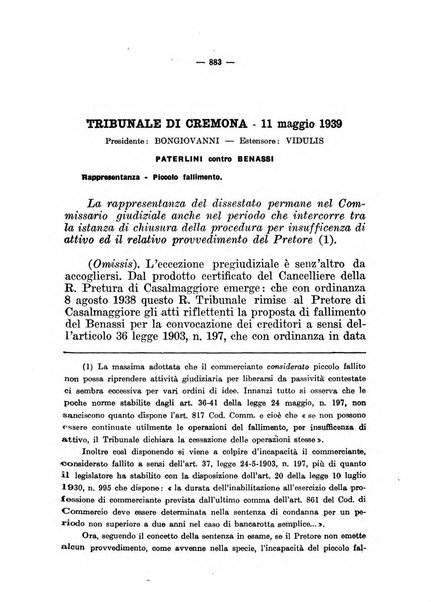 Il diritto fallimentare e delle società commerciali rivista di dottrina e giurisprudenza