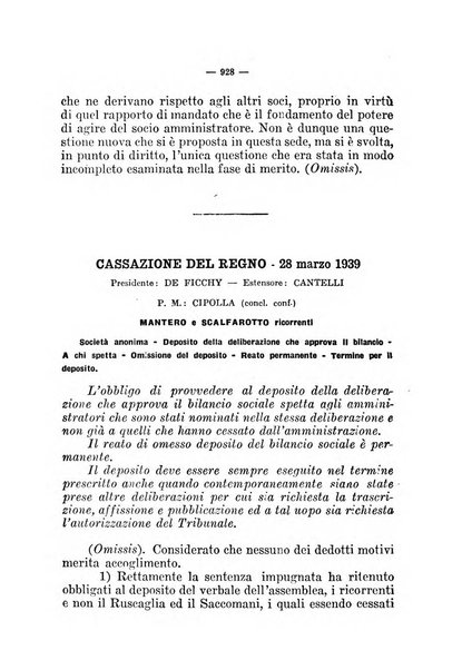 Il diritto fallimentare e delle società commerciali rivista di dottrina e giurisprudenza