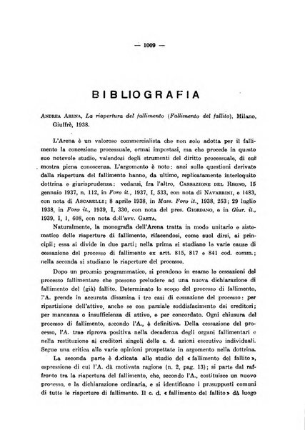 Il diritto fallimentare e delle società commerciali rivista di dottrina e giurisprudenza