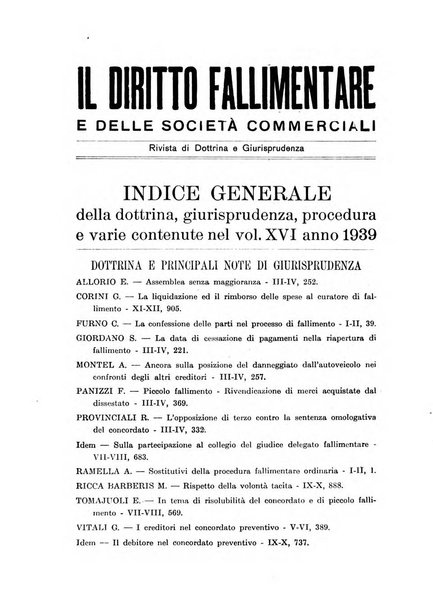 Il diritto fallimentare e delle società commerciali rivista di dottrina e giurisprudenza