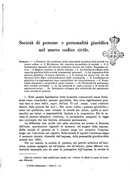 Il diritto fallimentare e delle società commerciali rivista di dottrina e giurisprudenza