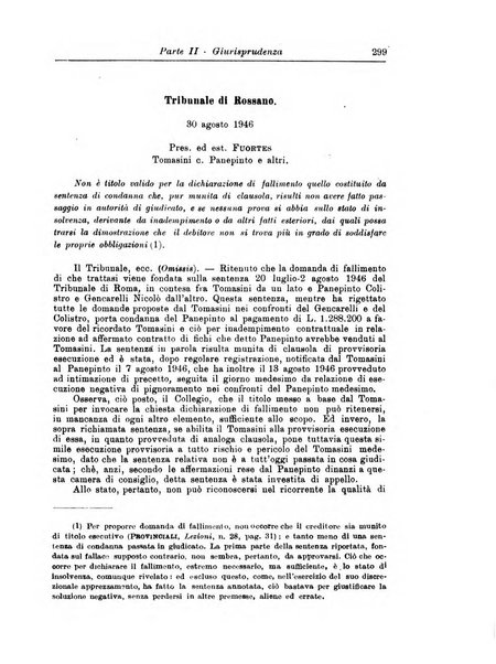 Il diritto fallimentare e delle società commerciali rivista di dottrina e giurisprudenza