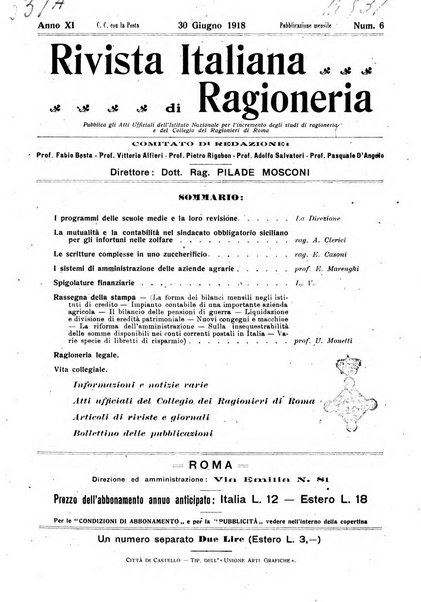 Rivista italiana di ragioneria