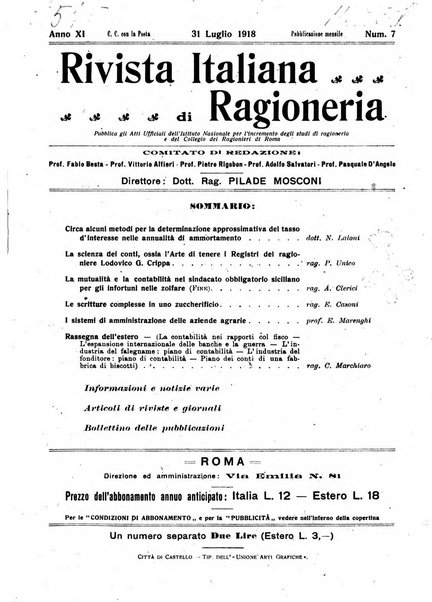 Rivista italiana di ragioneria