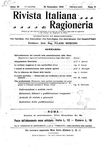 Rivista italiana di ragioneria