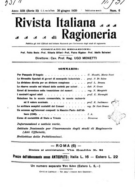 Rivista italiana di ragioneria