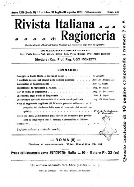 Rivista italiana di ragioneria