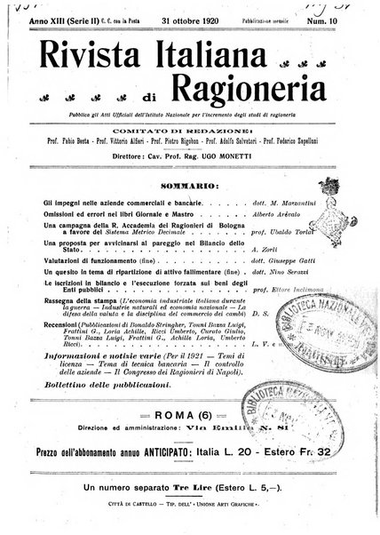 Rivista italiana di ragioneria