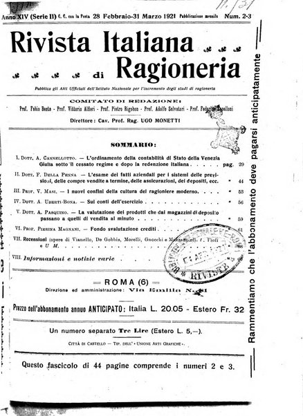 Rivista italiana di ragioneria