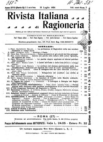 Rivista italiana di ragioneria