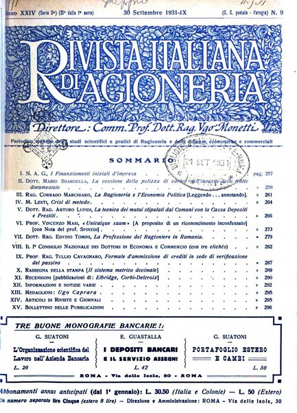 Rivista italiana di ragioneria