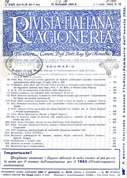 Rivista italiana di ragioneria