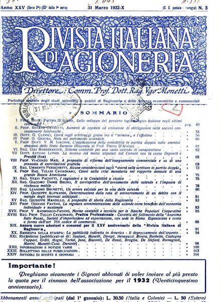 Rivista italiana di ragioneria