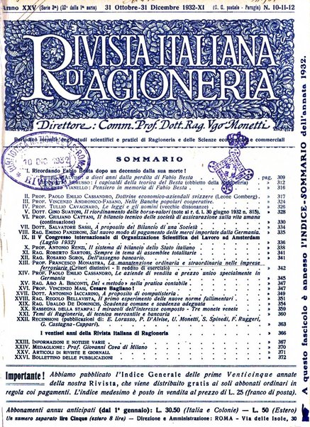 Rivista italiana di ragioneria