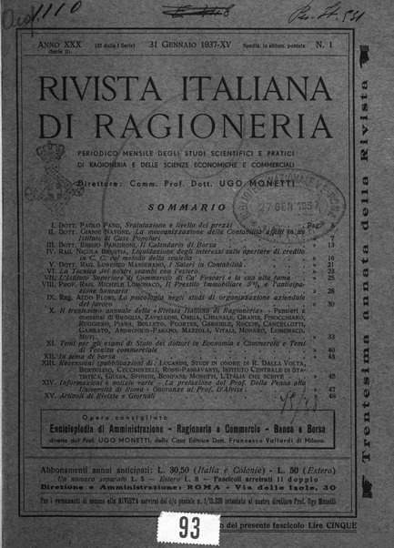 Rivista italiana di ragioneria