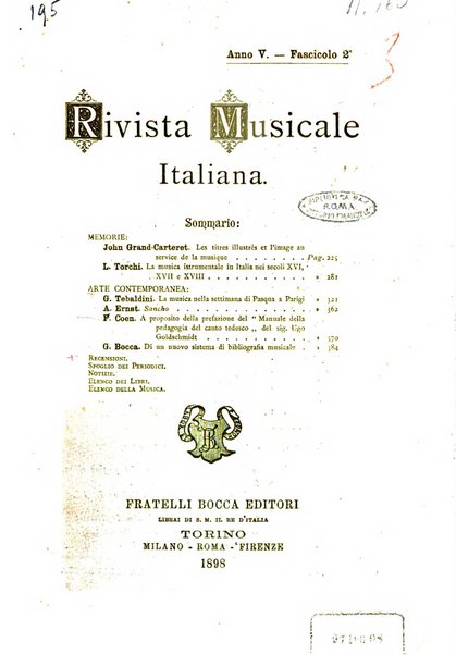 Rivista musicale italiana