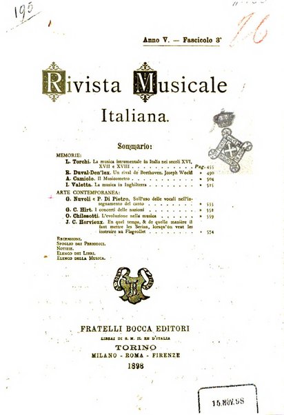 Rivista musicale italiana