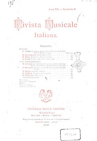 Rivista musicale italiana