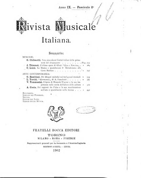 Rivista musicale italiana