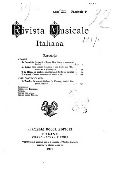 Rivista musicale italiana