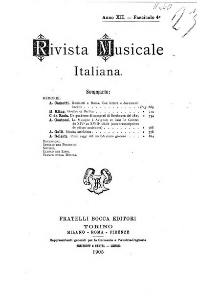 Rivista musicale italiana