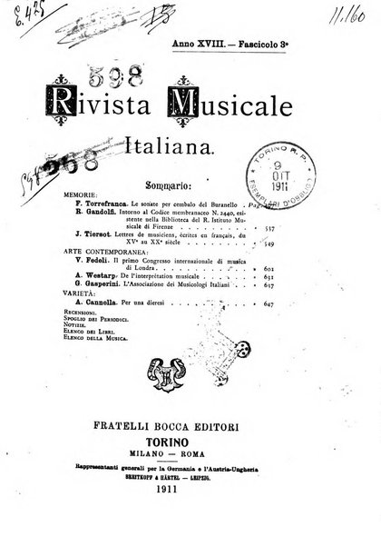 Rivista musicale italiana