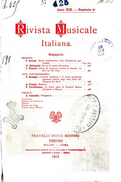 Rivista musicale italiana