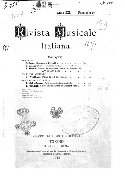 Rivista musicale italiana