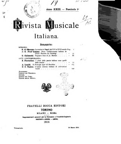 Rivista musicale italiana