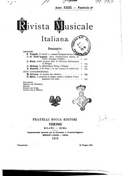 Rivista musicale italiana