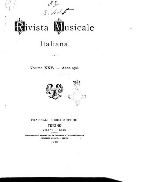 Rivista musicale italiana