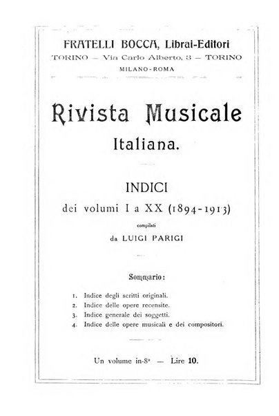 Rivista musicale italiana