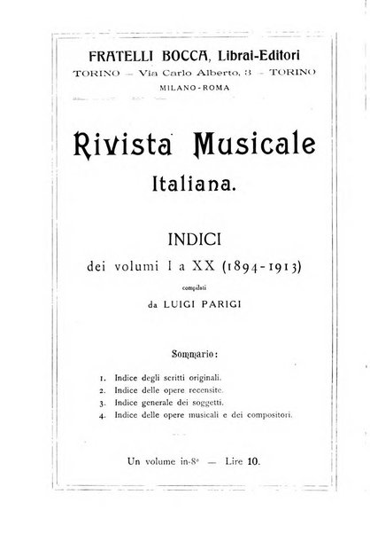 Rivista musicale italiana