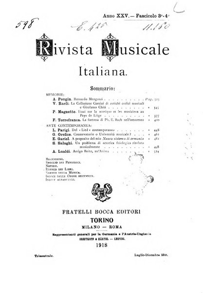 Rivista musicale italiana