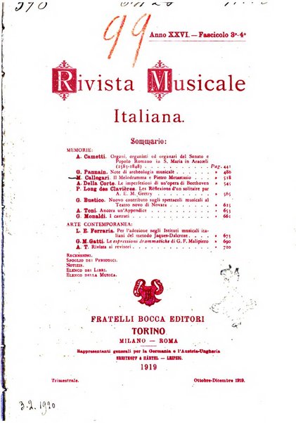 Rivista musicale italiana