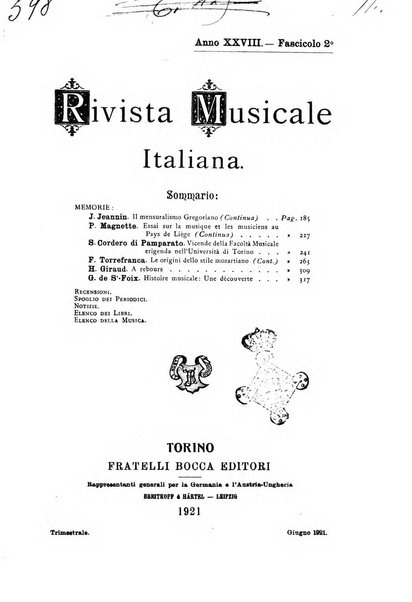 Rivista musicale italiana