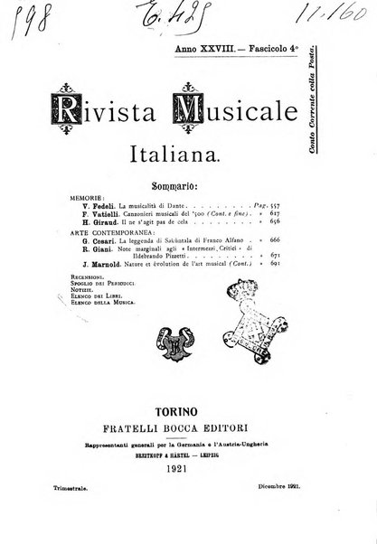 Rivista musicale italiana