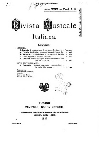 Rivista musicale italiana