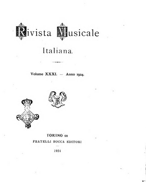 Rivista musicale italiana