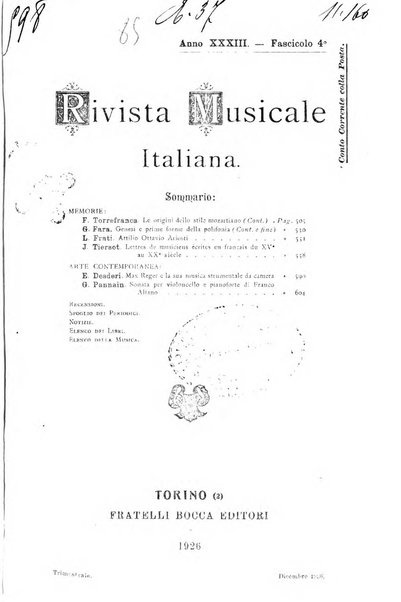 Rivista musicale italiana