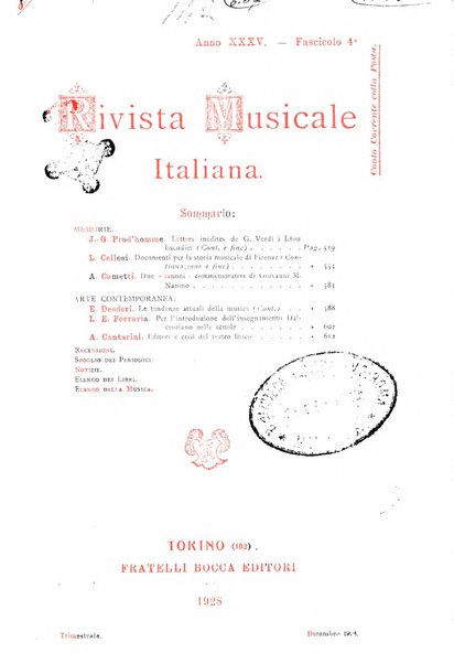 Rivista musicale italiana