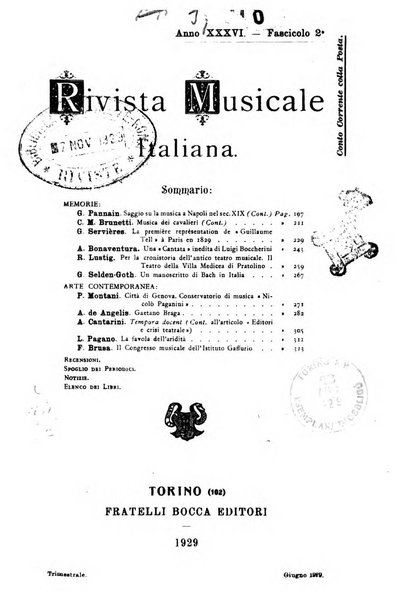 Rivista musicale italiana