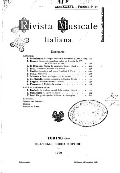 Rivista musicale italiana